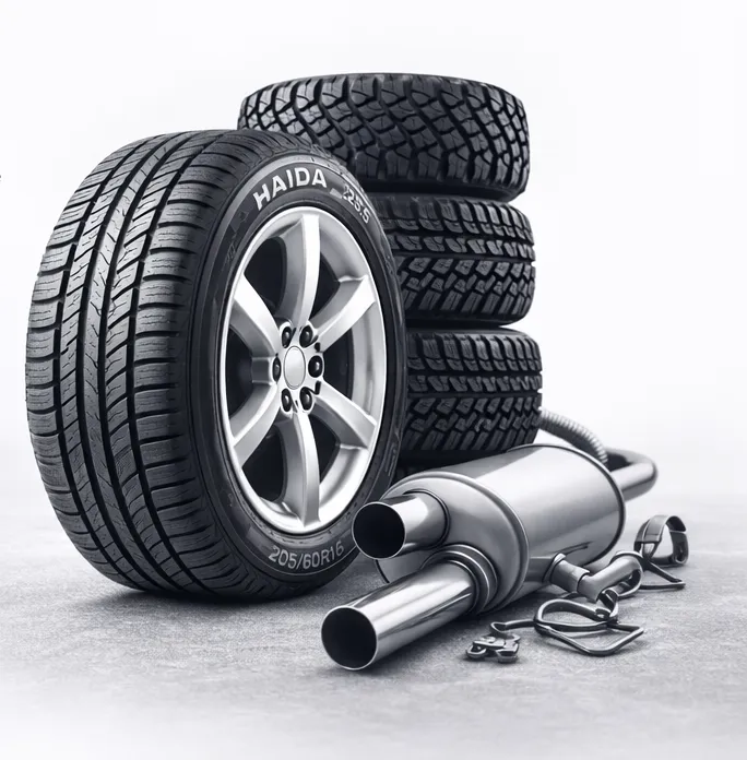 Atika Auto Parts tire shop serving Brampton, Mississauga, Caledon, Halton and Vaughan