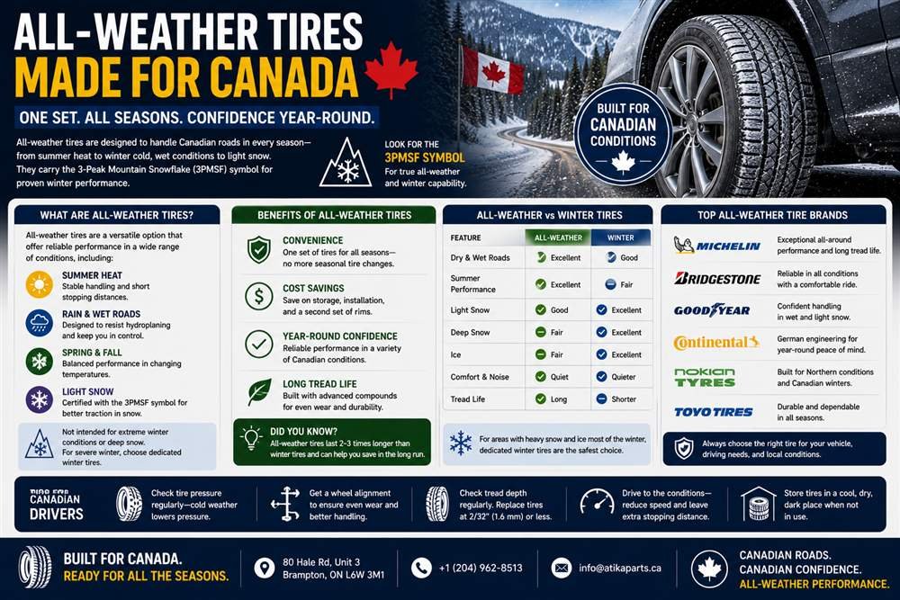 Best All-Weather Tires in Canada: A Buyer's Guide
