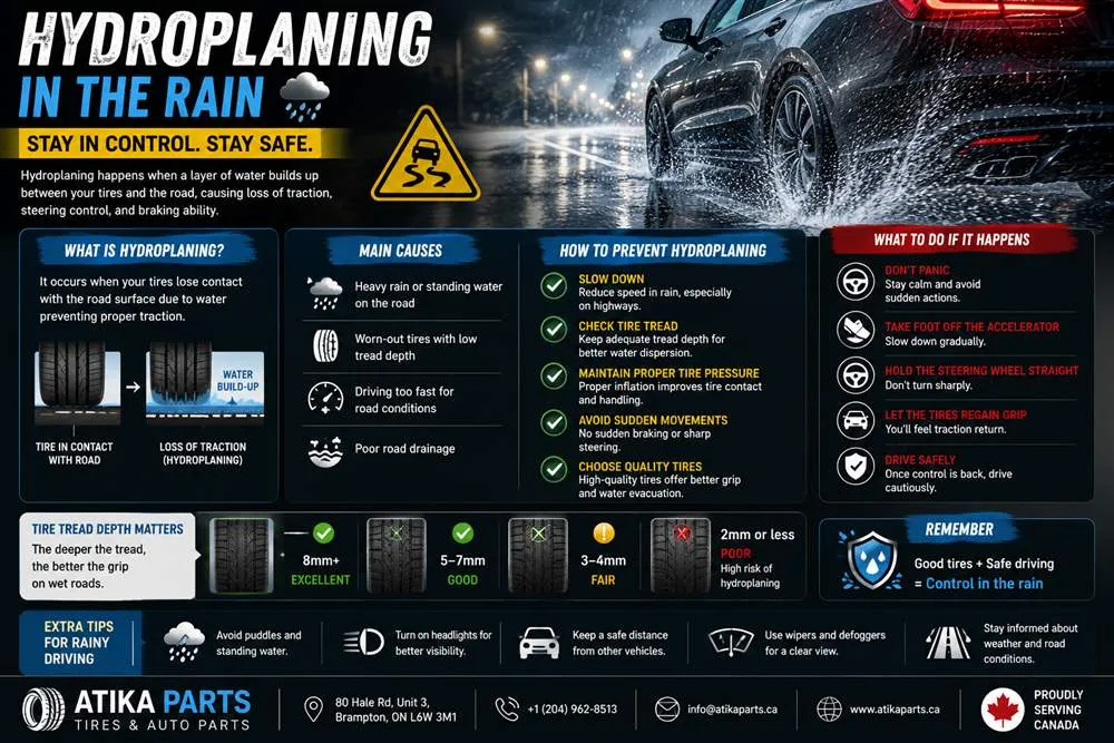 Hydroplaning: How to Drive Safely in Ontario Rain