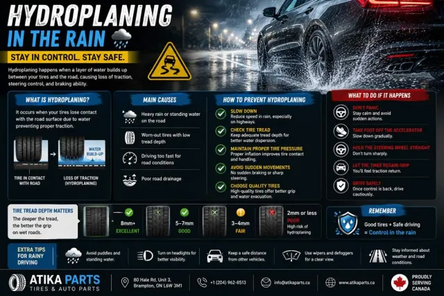 Hydroplaning: How to Drive Safely in Ontario Rain