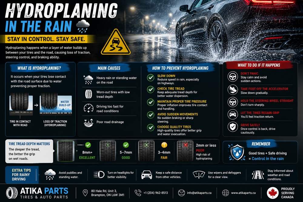 Hydroplaning: How to Drive Safely in Ontario Rain