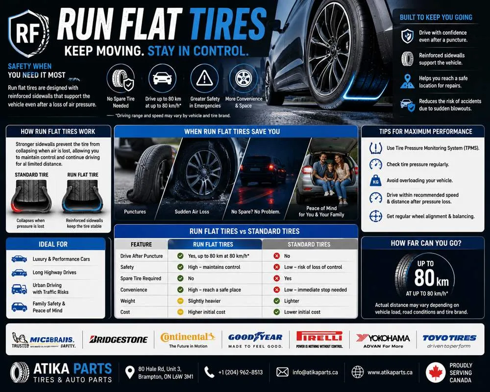 Run-Flat Tires Explained: How They Work & Who Needs Them