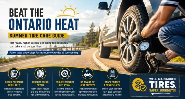 Summer Heat & Your Tires: A Care Guide for Ontario Drivers