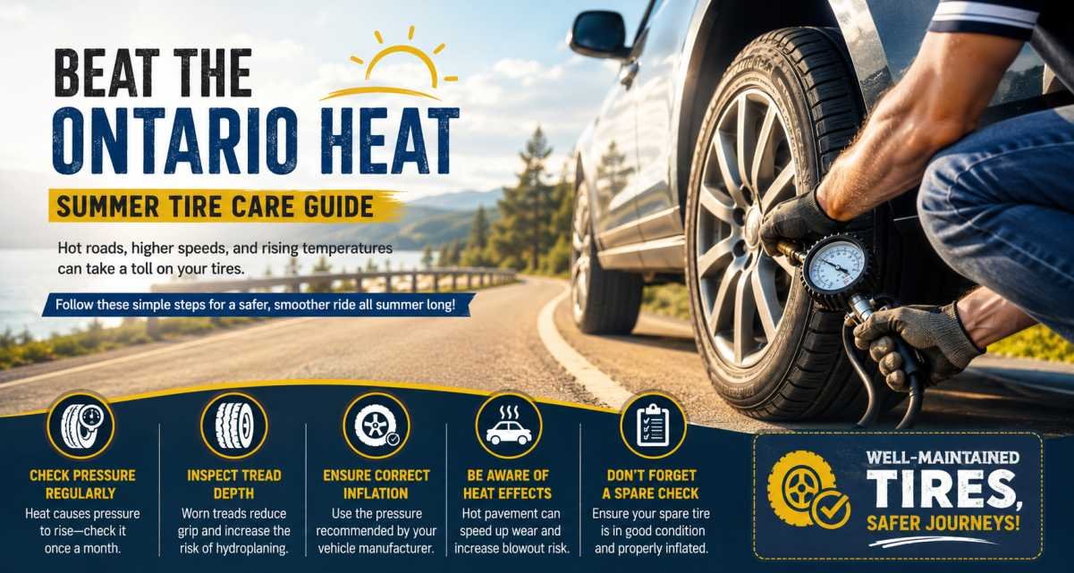 Summer Heat & Your Tires: A Care Guide for Ontario Drivers