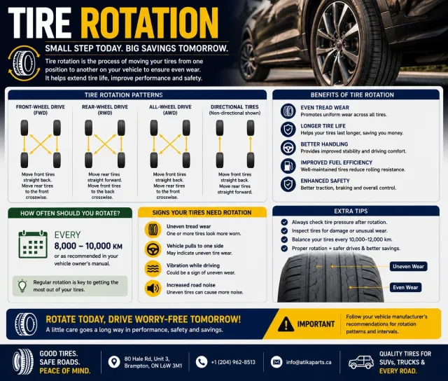 Tire Rotation Guide: Why, When & How (Every Pattern)