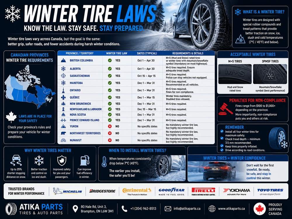 Winter Tire Laws in Ontario: What Drivers Must Know